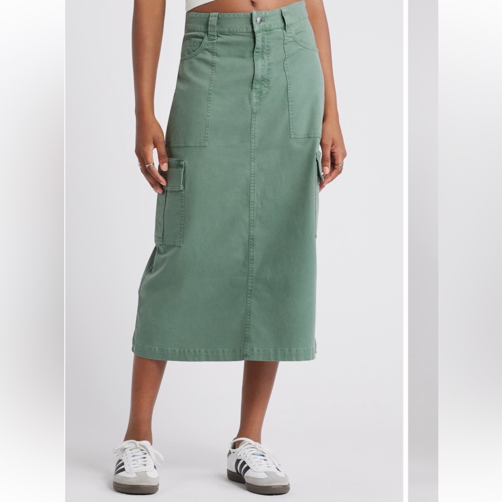 BP. Carpenter Cotton
Blend Cargo Skirt